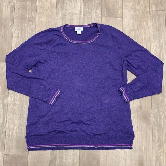 ‎Womens Old Navy Crewneck Glittery Sweater - Picture 1 of 6